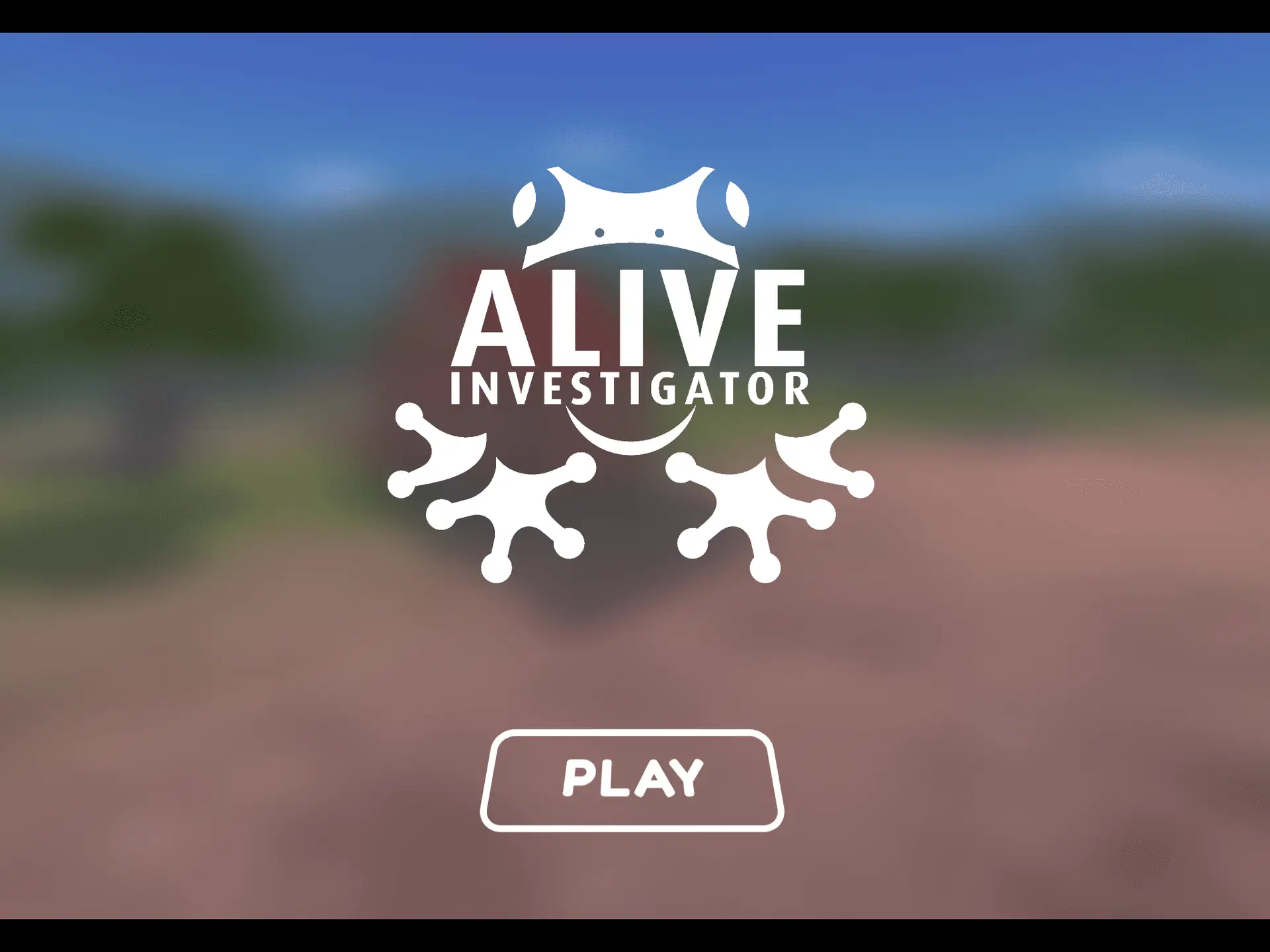 ALIVE Investigator Title Screen
